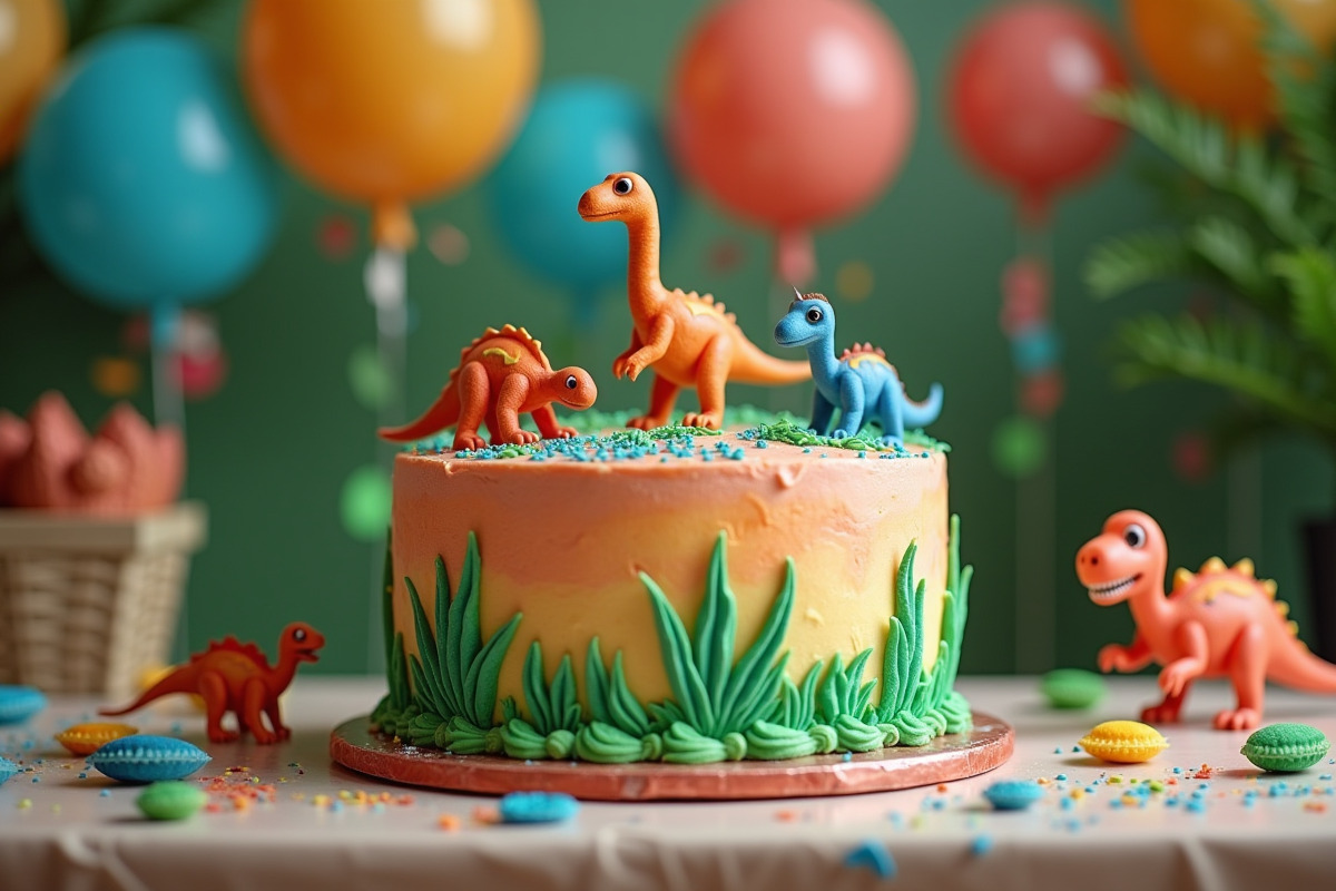 gâteau dinosaure